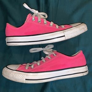 Neon pink chucks